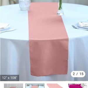 Table Runners Dusty Rose 108”